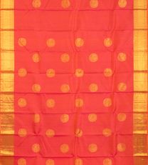 Pinkish Orange Kanchipuram Silk Saree2