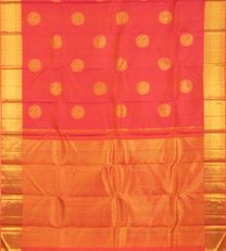 Pinkish Orange Kanchipuram Silk Saree3
