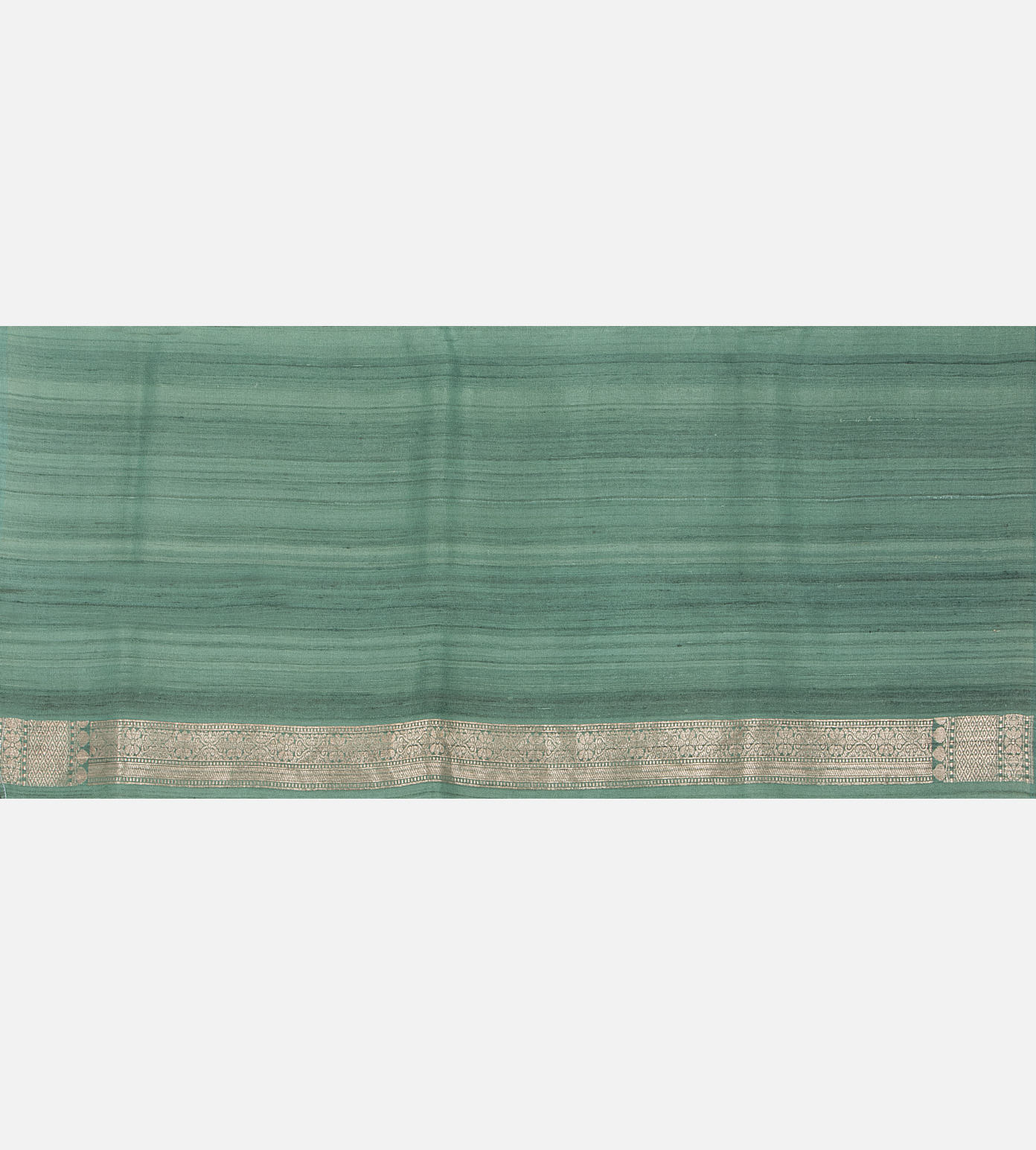 Green Tussar Georgette saree4