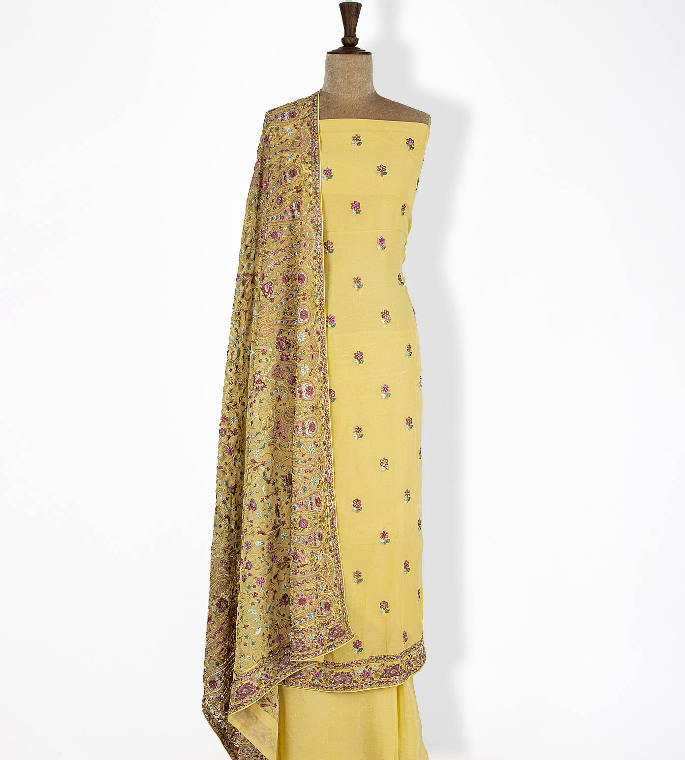 Yellow Crepe Salwar1