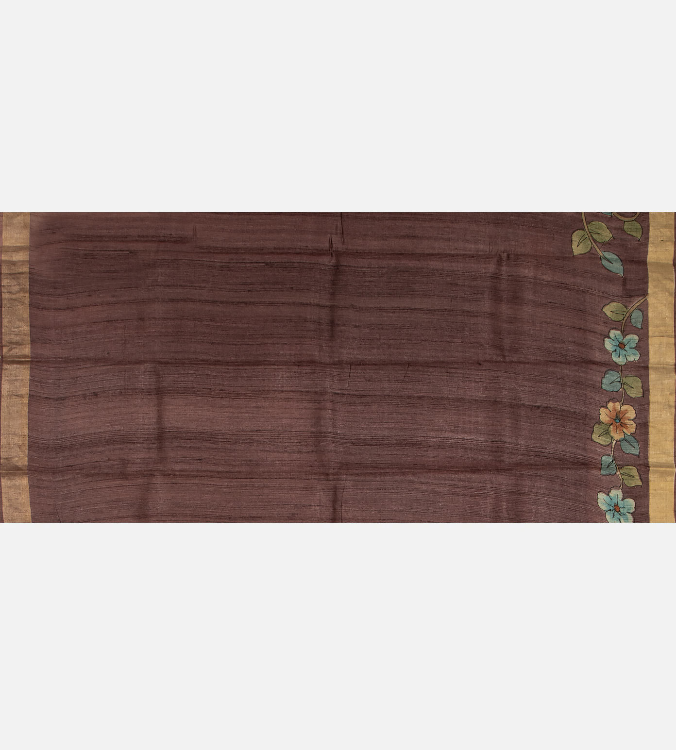 Aubergine Purple Tussar Saree4