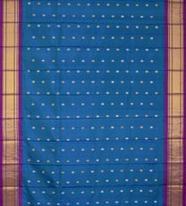 Blue Gadwal Paithani Silk Saree2
