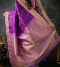 Purple Kanchipuram Silk Saree3