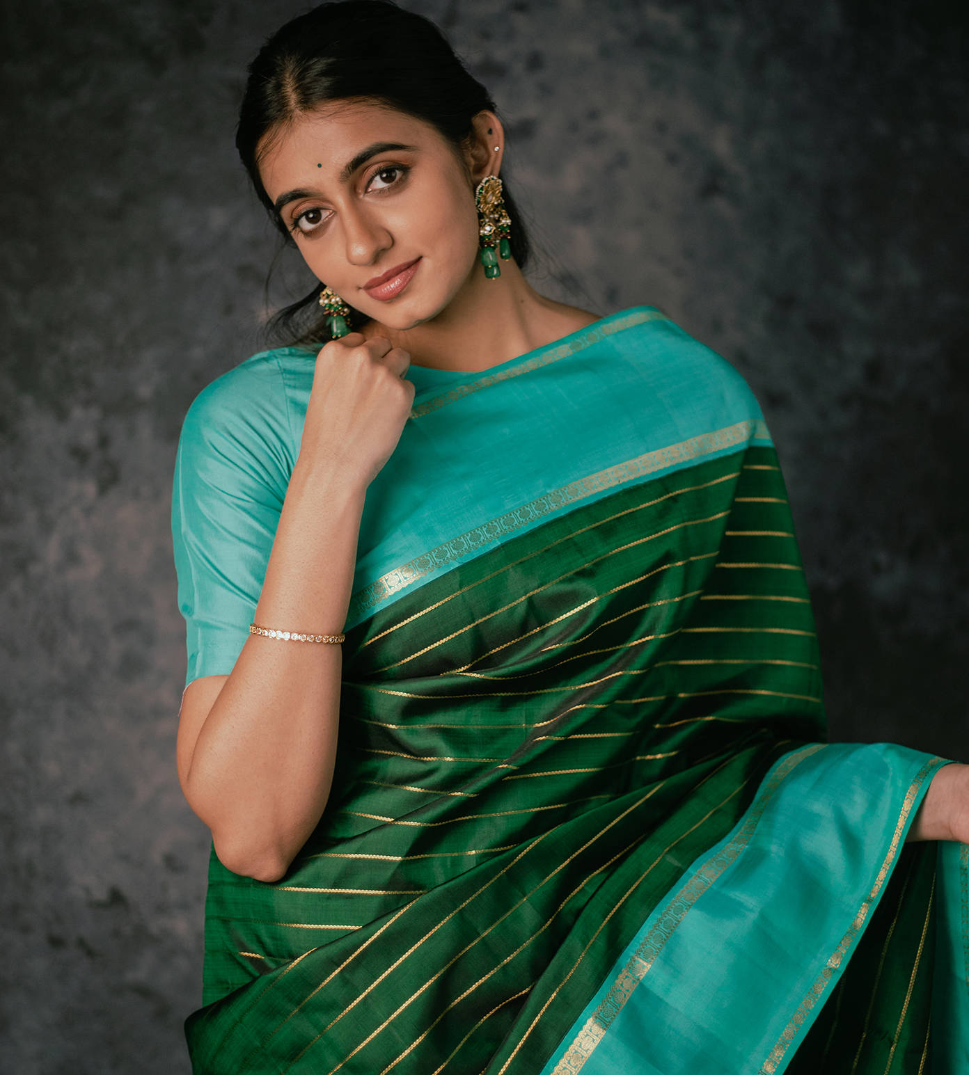 Green Kanchipuram Silk Saree