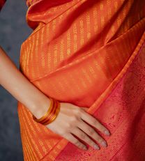 Orange Kanchipuram Silk Saree3