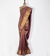 Purple Kanchipuram Silk Saree1