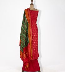 Red Tussar Silk Salwar1
