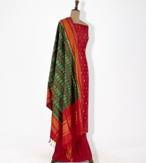 Red Tussar Silk Salwar2