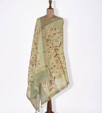 Pistachio Green Tussar Dupatta1