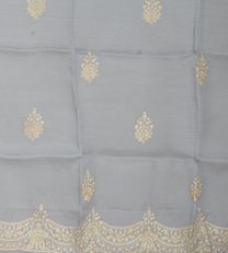 Grey Organza Embroidery Salwar4