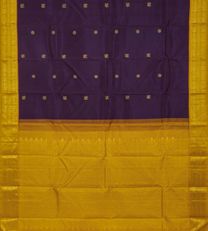 Aubergine Purple Kanchipuram Silk Saree3