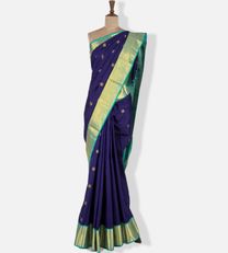 Blue Kanchipuram Silk Saree1