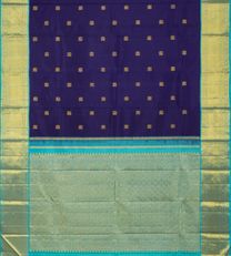 Blue Kanchipuram Silk Saree3