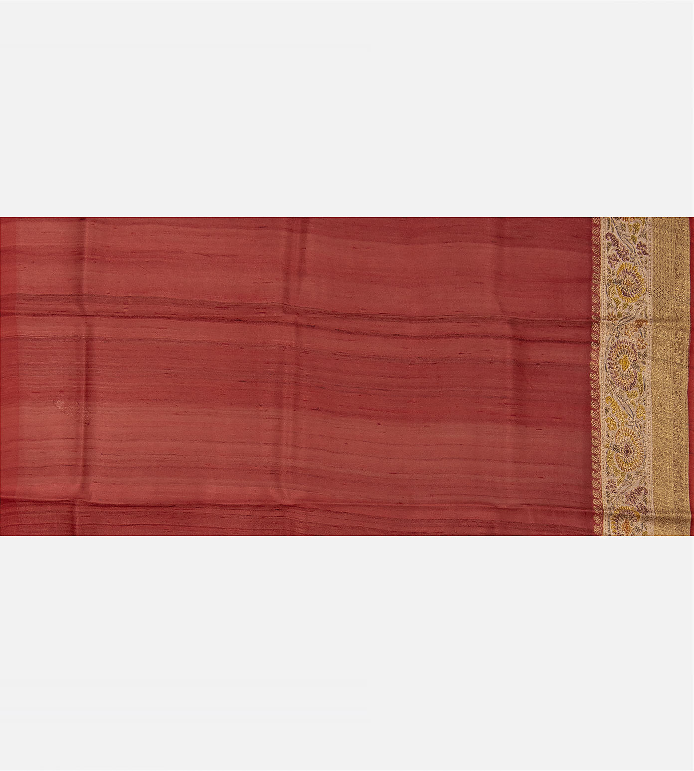 Olive Green Banaras Tussar Saree4