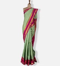 Green kanchipuram Silk Saree1