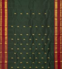 Deep Green Kanchipuram Silk Saree2