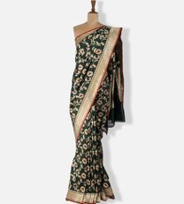 Green Banarasi Silk Saree1