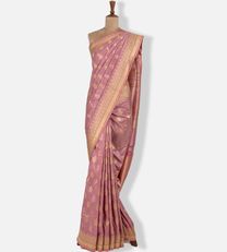 Pink Banaras Silk Saree1