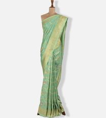 Green Banaras Silk Saree1