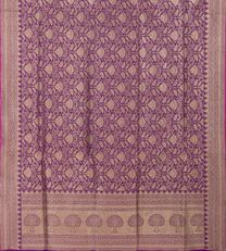 Purple Banaras Silk Saree3