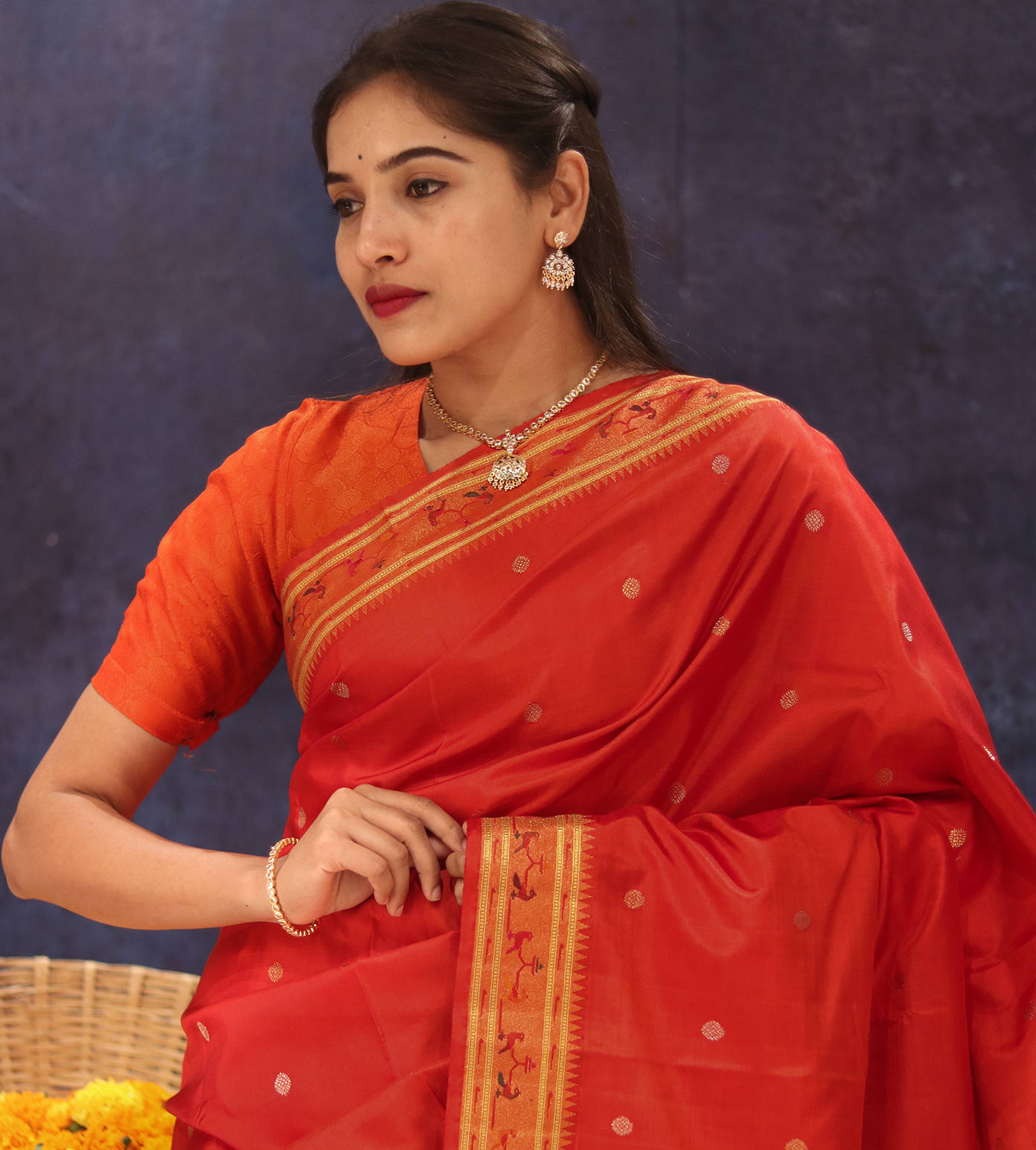 Red Kanchipuram Silk Saree