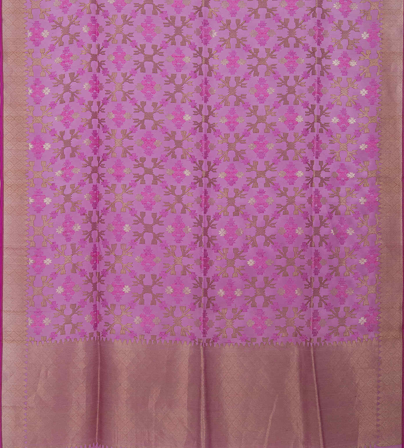 Pink Kora Silk Saree3