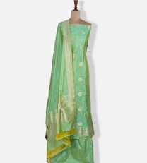 Mint Green Banaras Silk Salwar1