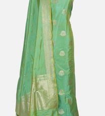 Mint Green Banaras Silk Salwar3