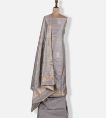 Light Grey Banaras Silk Salwar1