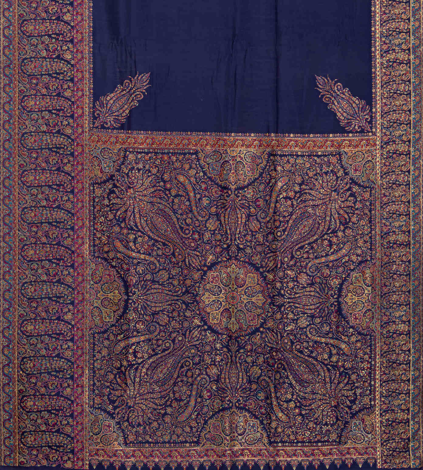Blue Kani Silk Saree3