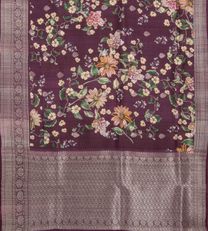 Aubergine Purple Kattan Silk Saree3