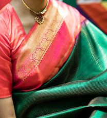 bottle-green-kanchipuram-silk-saree-b0637126-b