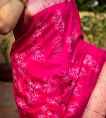 Pink Shibori Kanchipuram Silk Saree3
