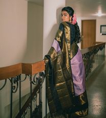 Lavender Kanchipuram Silk Saree3