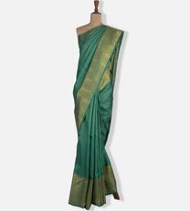 Emerald Green Kanchipuram Silk Saree1