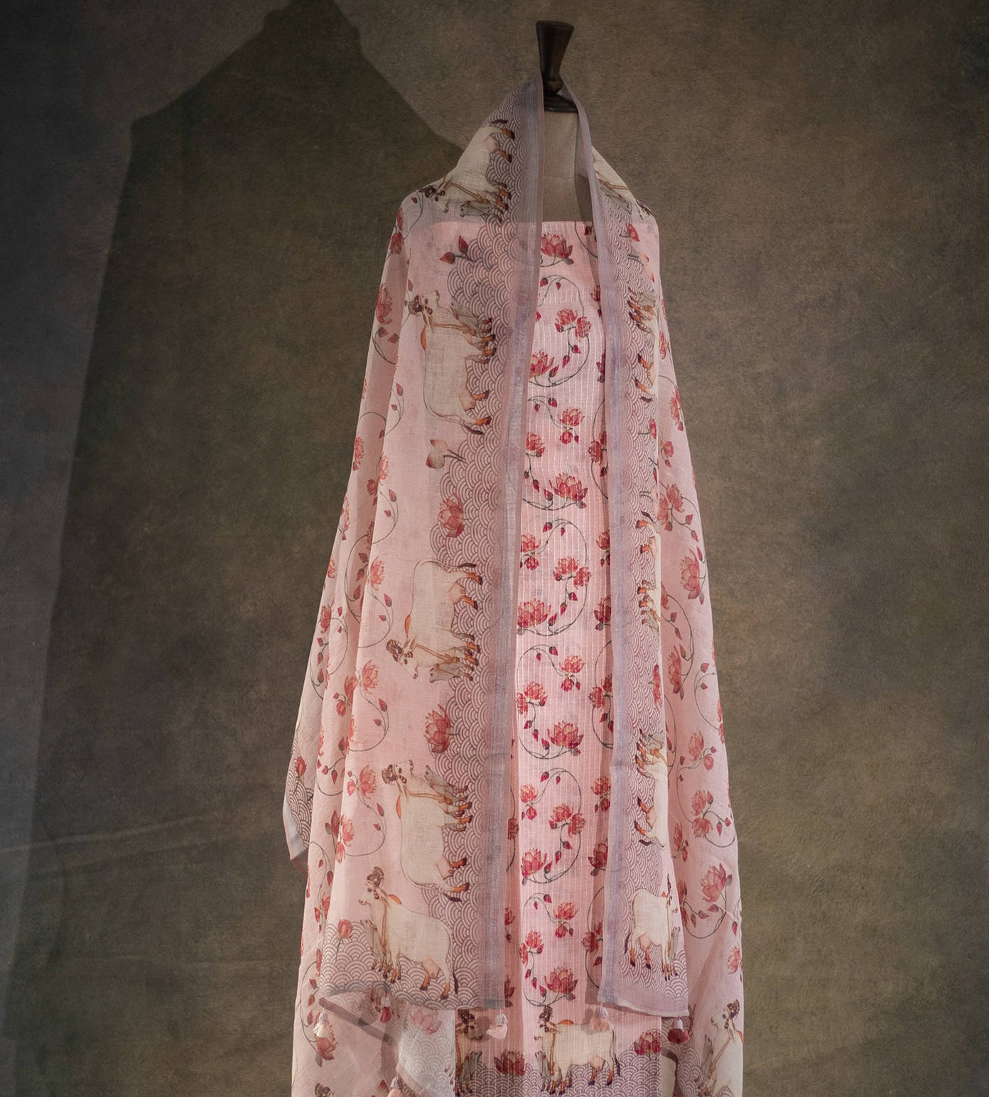 Pastel Pink Linen Salwar1