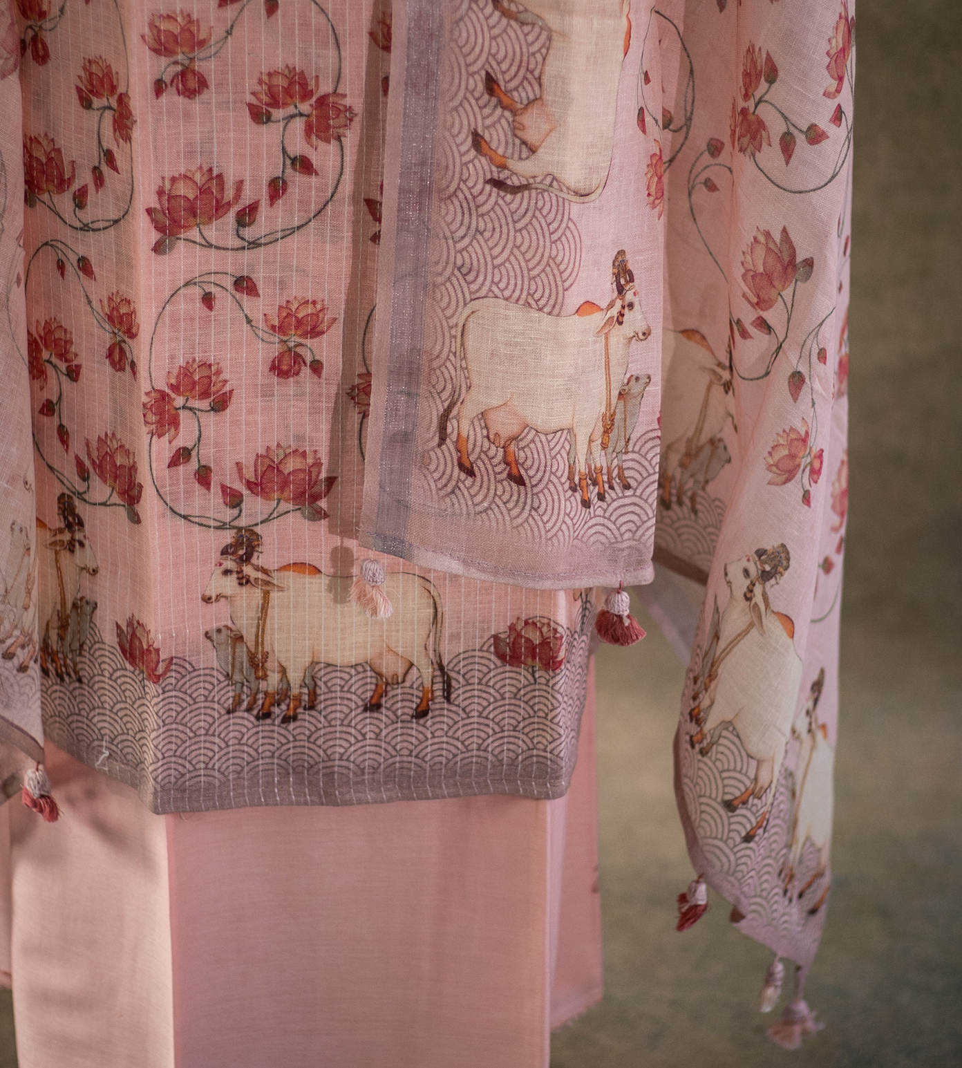 Pastel Pink Linen Salwar4