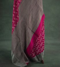 Pink Tussar Printed Saree3