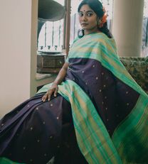 Brown Kanchipuram Silk Saree3