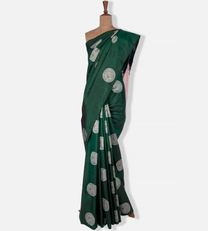 Emerald Green Kanchipuram Silk Saree1