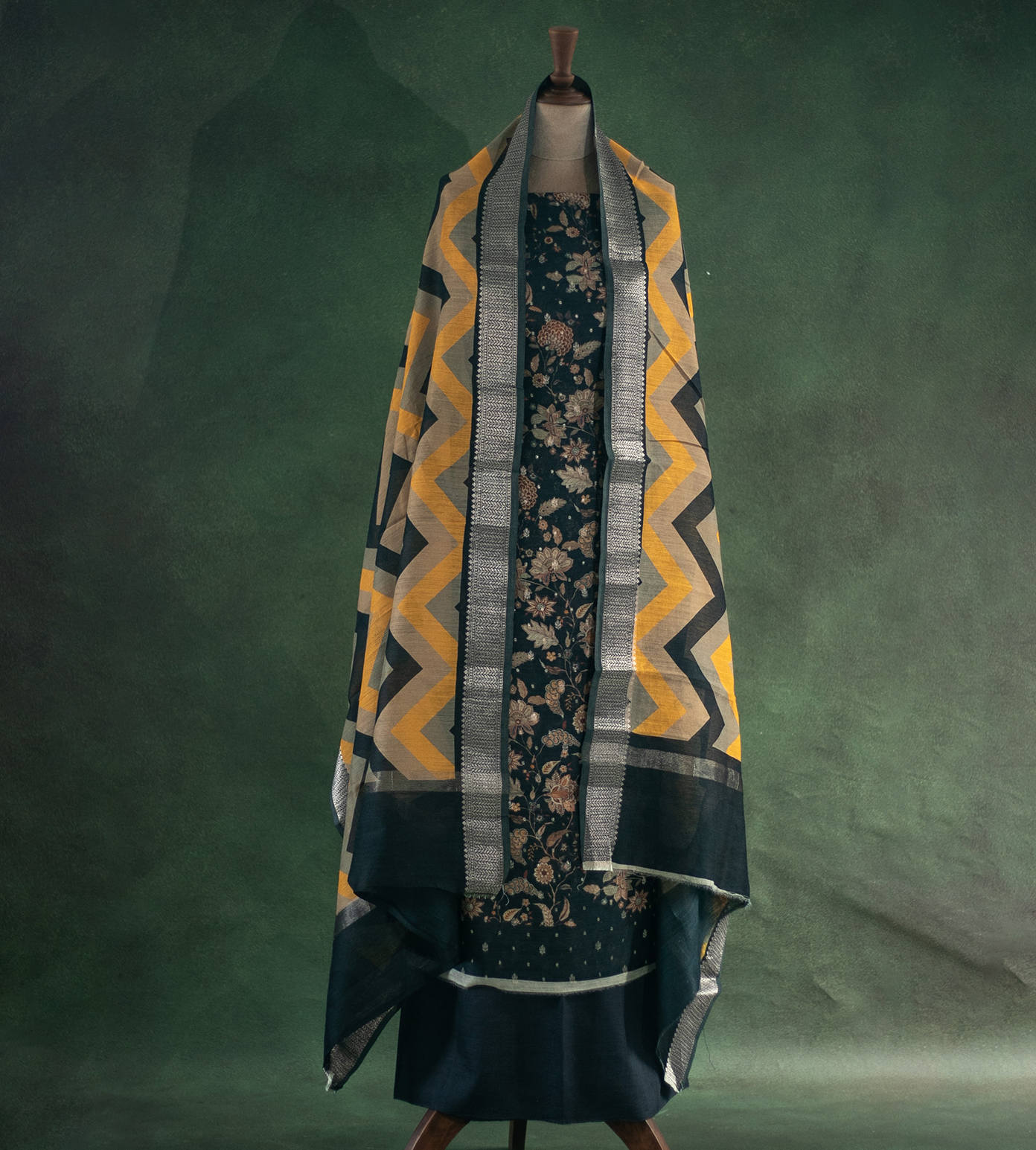 Black Soft Tussar Salwar1