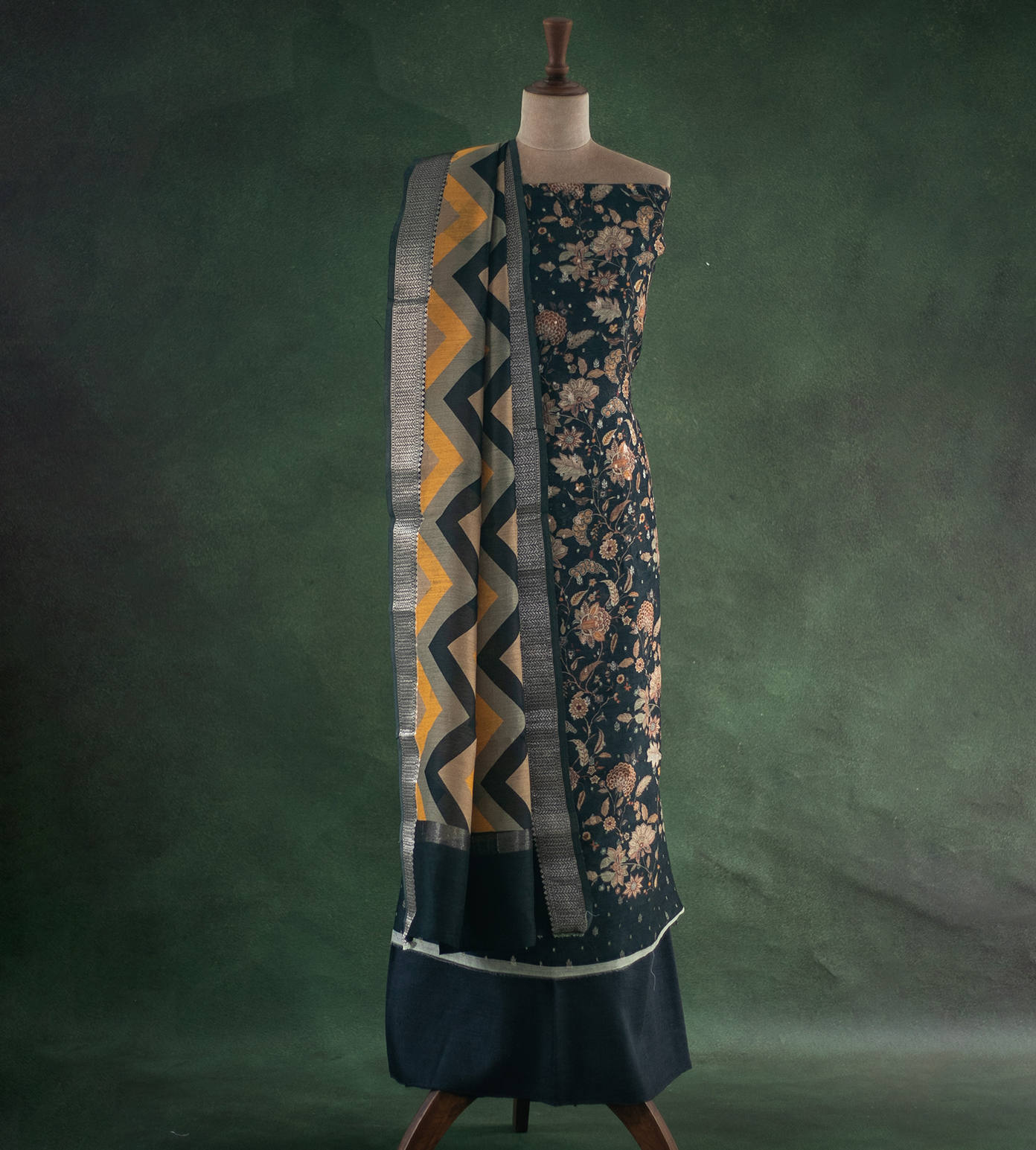 Black Soft Tussar Salwar2