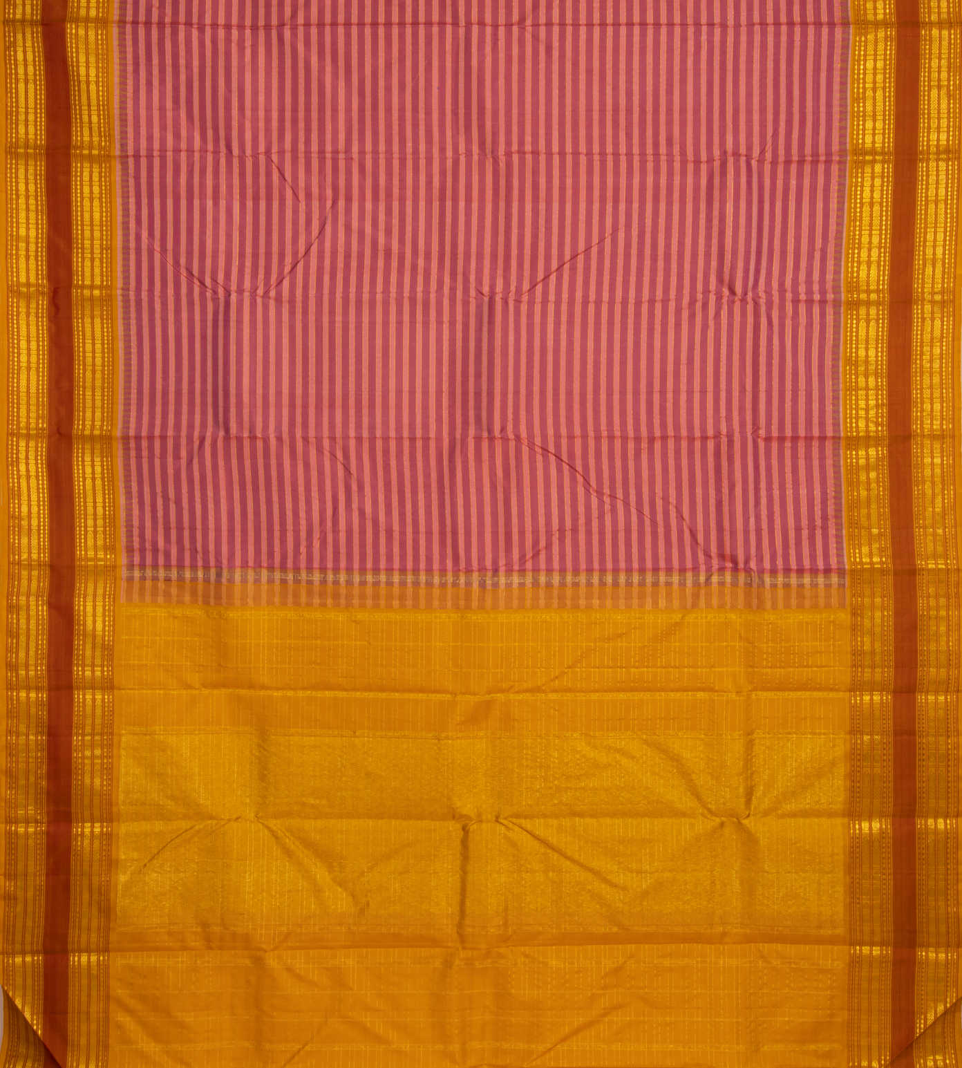 Pink and Purple Kanchipuram Silk Saree3