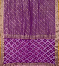 Purple Crepe With Bandhej pallu3