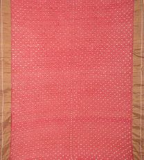 Rouge Pink Tussar Bandhani Saree2