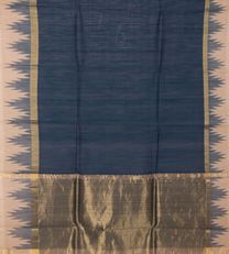 Blue Tussar Saree3