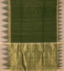 Forest Green Tussar Saree3