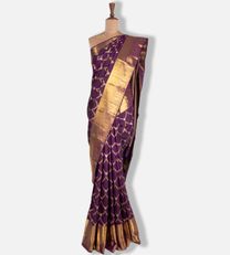 Purple Kanchipuram Silk Saree 1