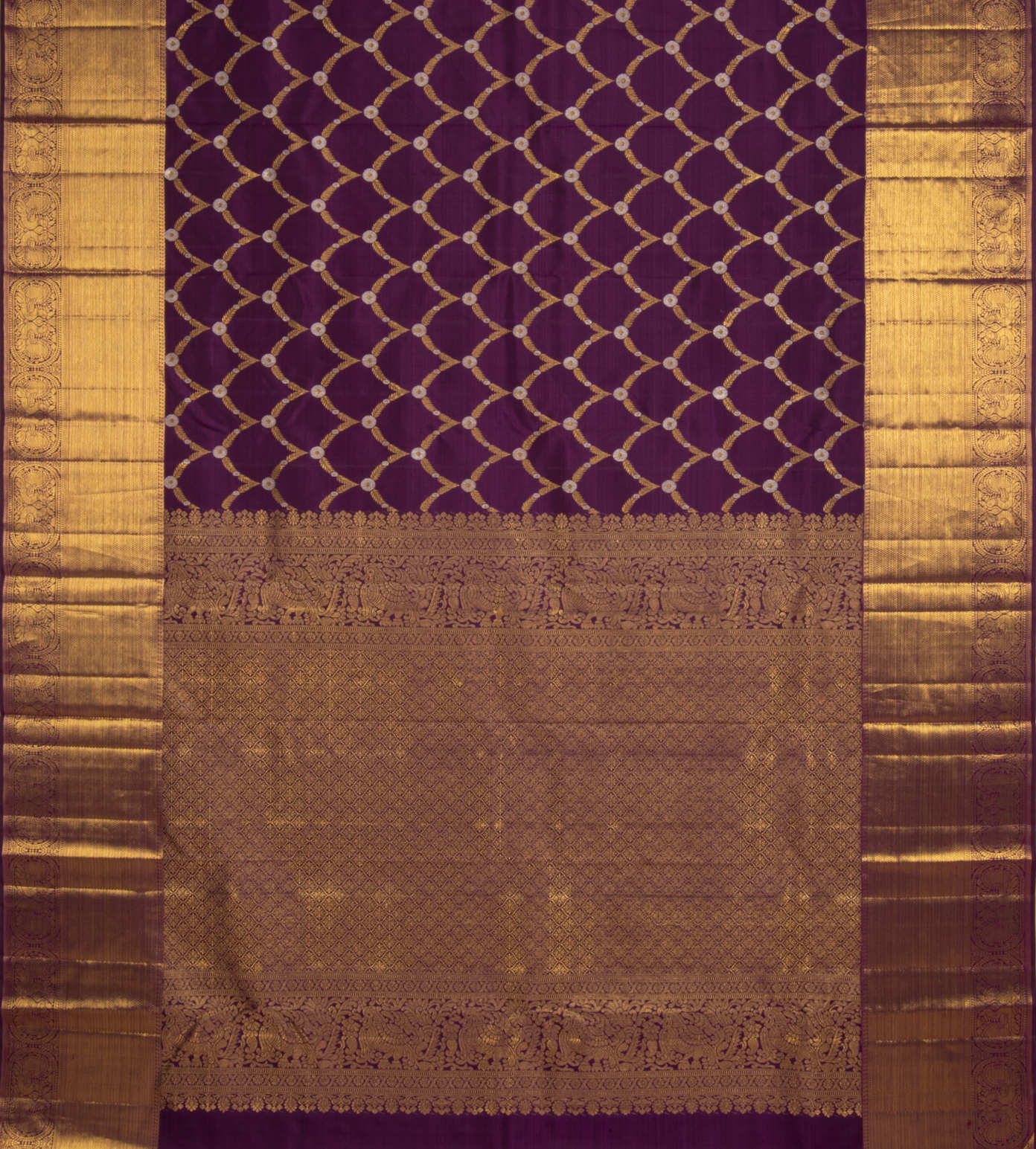 Purple Kanchipuram Silk Saree3