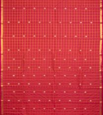 Vermillion Red Kanchipuram Silk Saree2